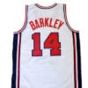 Charles Barkley #14 Team USA Basketball Jersey White 7 Charles Barkley #14 Team USA Basketball Jersey White