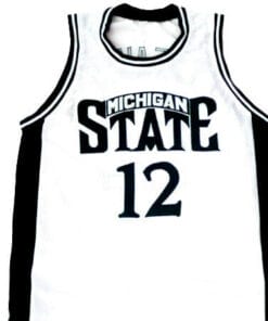 Mateen Cleaves #12 Michigan State Basketball Jersey White