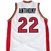 Carmelo Anthony #22 Oak Hill High School Basketball Jersey White