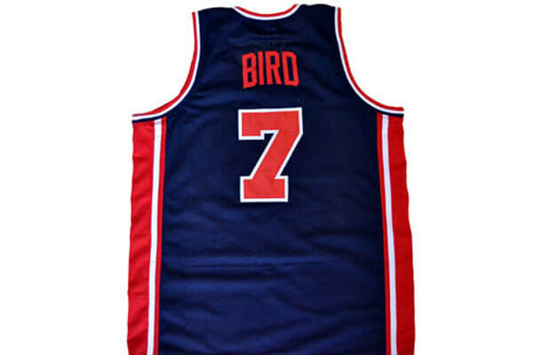 Larry Bird #7 Team USA Basketball Jersey Navy Blue 1 Larry Bird #7 Team USA Basketball Jersey Navy Blue