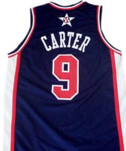 Vince Carter #9 Team USA BasketBall Jersey Navy Blue
