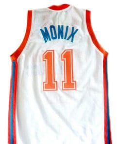 Ed Monix #11 Flint Tropics Semi Pro Basketball Jersey White