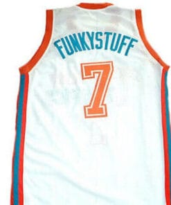 Funkystuff #7 Flint Tropics Semi Pro Basketball Jersey White