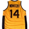 Dirk Nowitzki #14 Team Deutschland Germany Basketball Jersey Yellow
