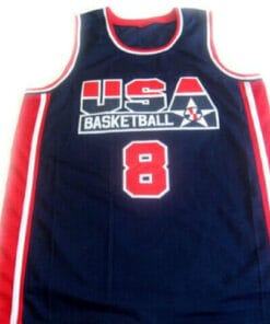 Scottie Pippen #8 Team USA Basketball Jersey Navy Blue