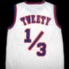 Tweety Bird #13 Tune Squad Space Jam Movie Basketball Jersey White