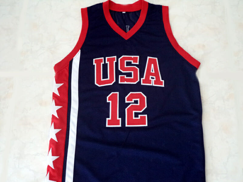 Ray Allen #12 Team USA Basketball Jersey Navy Blue 2 Ray Allen #12 Team USA Basketball Jersey Navy Blue