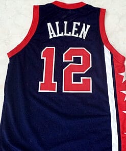 Ray Allen #12 Team USA Basketball Jersey Navy Blue