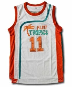 Alternative view of Ed Monix #11 Flint Tropics Basketball Jersey