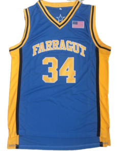 Alternative view of Kevin Garnett #34 Farragut High School Basketball Jersey