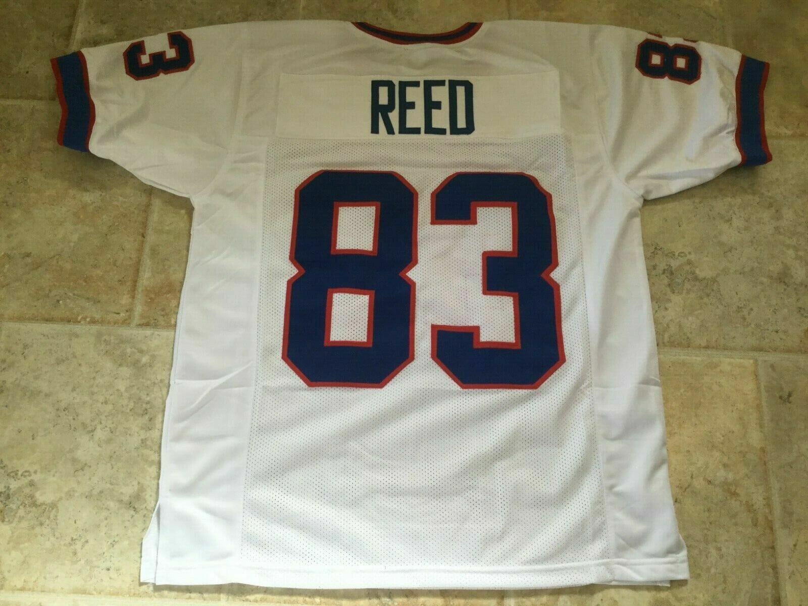UNSIGNED CUSTOM Sewn Stitched Andre Reded White Jersey 1 UNSIGNED CUSTOM Sewn Stitched Andre Reded White Jersey