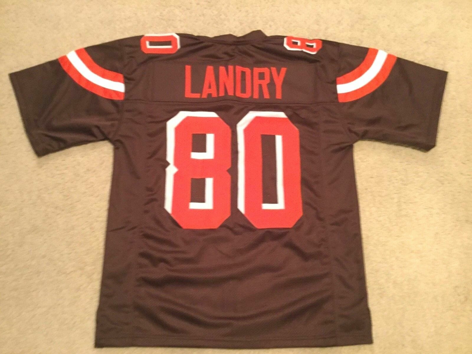 UNSIGNED CUSTOM Sewn Stitched Jarvis Landry Brown Jersey 1 UNSIGNED CUSTOM Sewn Stitched Jarvis Landry Brown Jersey