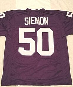 UNSIGNED CUSTOM Sewn Stitched Jeff Siemon Purple Jersey