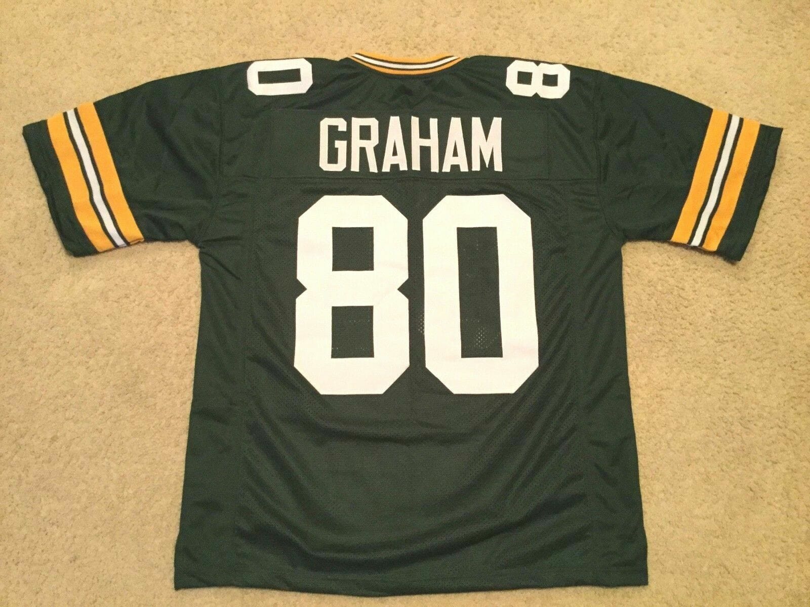 UNSIGNED CUSTOM Sewn Stitched Jimmy Graham Green Jersey 1 UNSIGNED CUSTOM Sewn Stitched Jimmy Graham Green Jersey