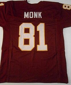 UNSIGNED CUSTOM Sewn Stitched Art Monk Burgundy Jersey