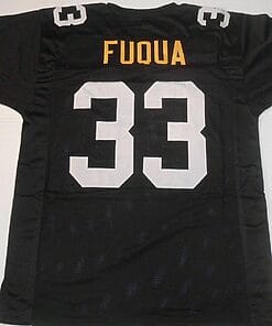 UNSIGNED CUSTOM Sewn Stitched John Fuqua Black Jersey
