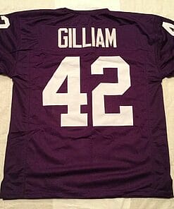UNSIGNED CUSTOM Sewn Stitched John Gilliam Purple Jersey