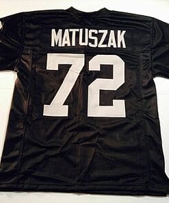 UNSIGNED CUSTOM Sewn Stitched John Matuszak Black Jersey