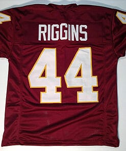 UNSIGNED CUSTOM Sewn Stitched John Riggins Burgundy Jersey