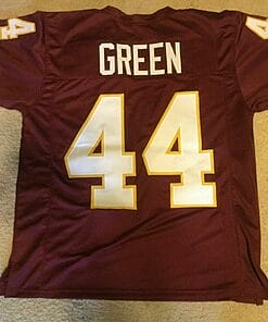 UNSIGNED CUSTOM Sewn Stitched John Riggins Green Jersey
