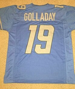 UNSIGNED CUSTOM Sewn Stitched Kenny Golladay Blue Jersey