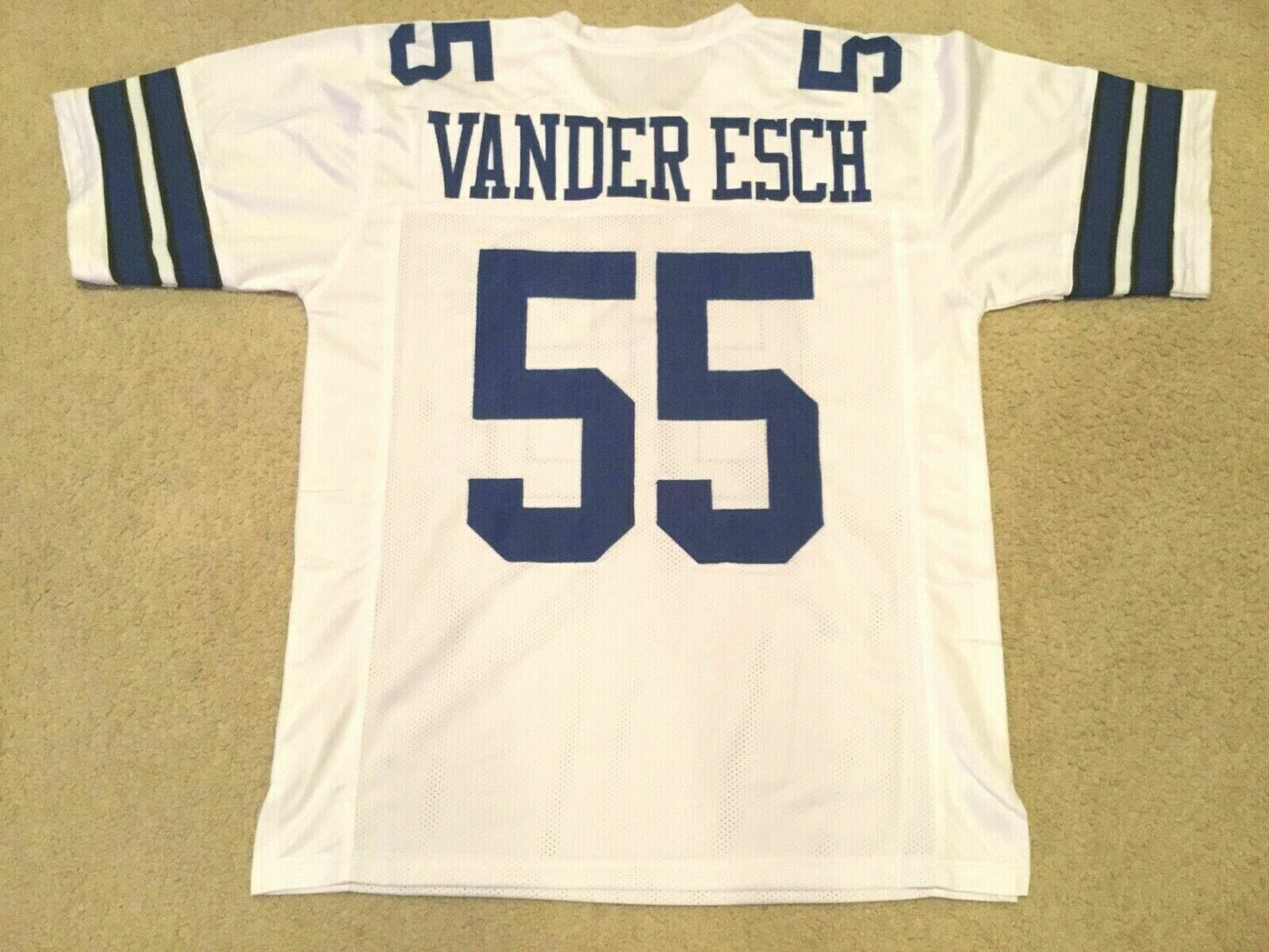 UNSIGNED CUSTOM Sewn Stitched Leighton Vander Esch White Jersey 1 UNSIGNED CUSTOM Sewn Stitched Leighton Vander Esch White Jersey