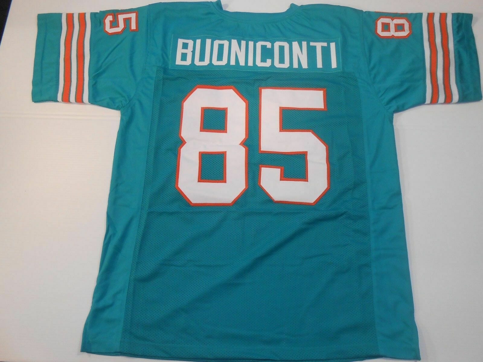 UNSIGNED CUSTOM Sewn Stitched Nick Buoniconti Teal Jersey 1 UNSIGNED CUSTOM Sewn Stitched Nick Buoniconti Teal Jersey