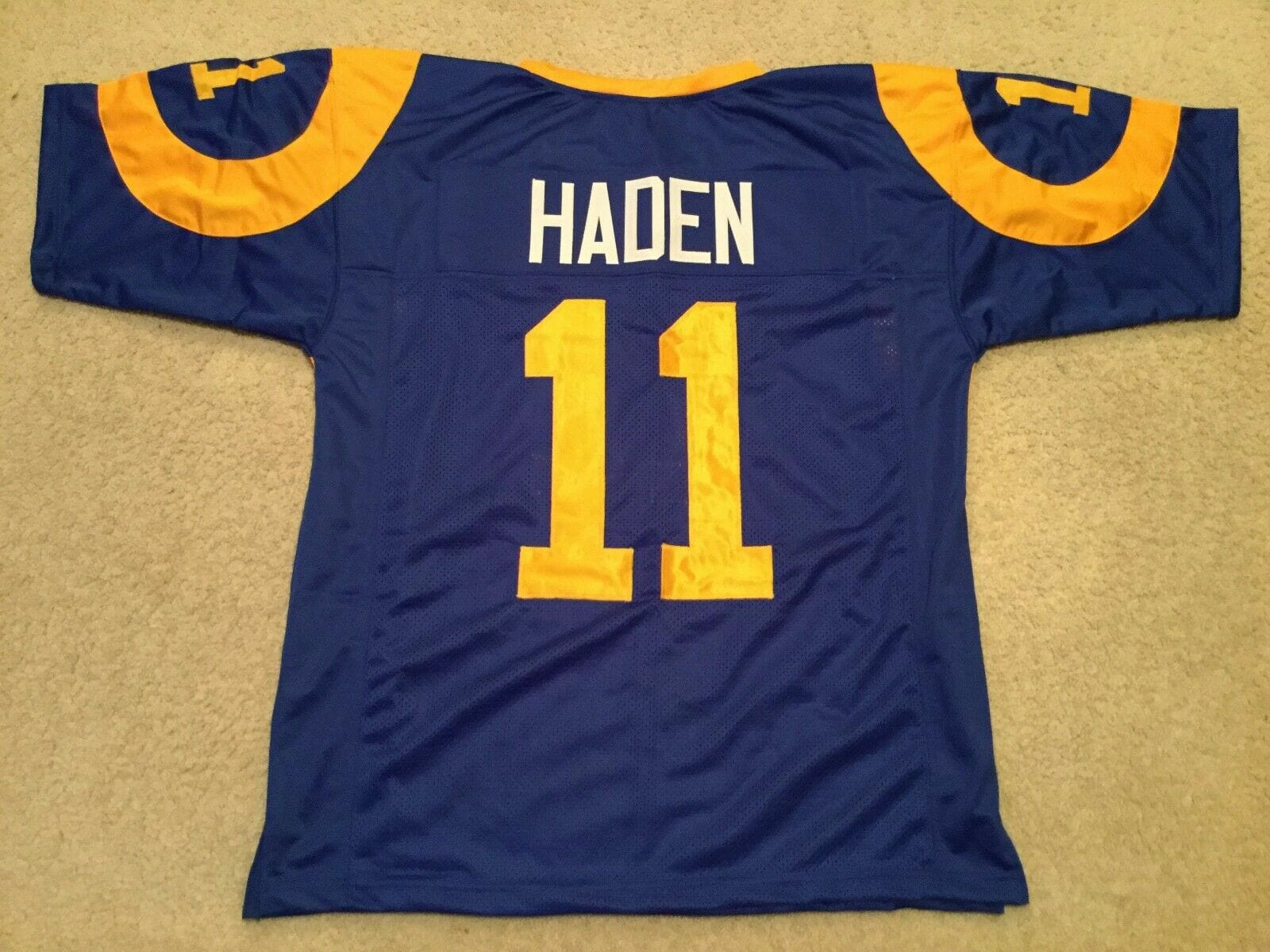 UNSIGNED CUSTOM Sewn Stitched Pat Haden Blue Jersey 1 UNSIGNED CUSTOM Sewn Stitched Pat Haden Blue Jersey