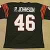 UNSIGNED CUSTOM Sewn Stitched Pete Johnson Black Jersey 5 s l1600 1 266