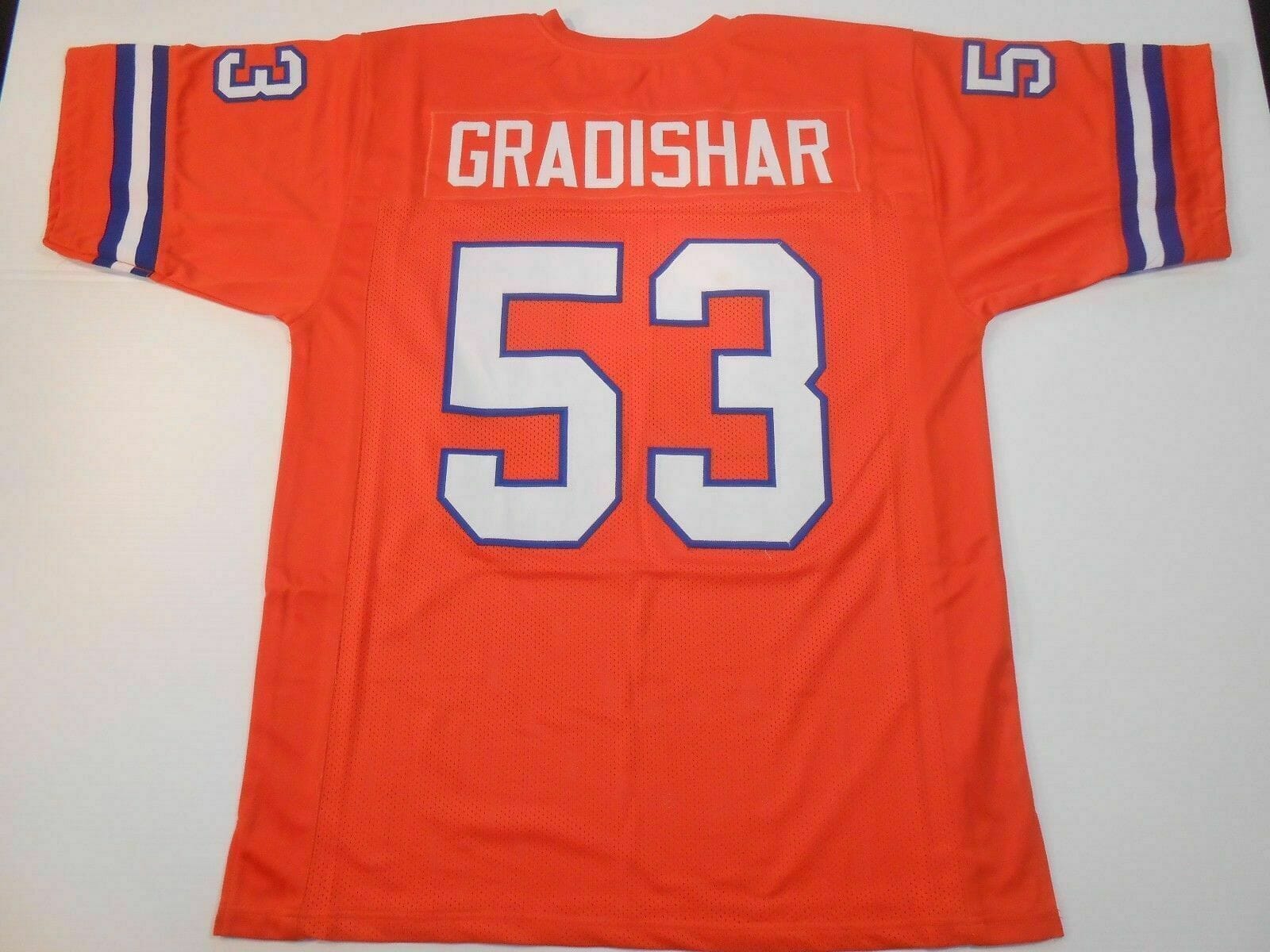 UNSIGNED CUSTOM Sewn Stitched Randy Gradishar Orange Jersey 1 UNSIGNED CUSTOM Sewn Stitched Randy Gradishar Orange Jersey
