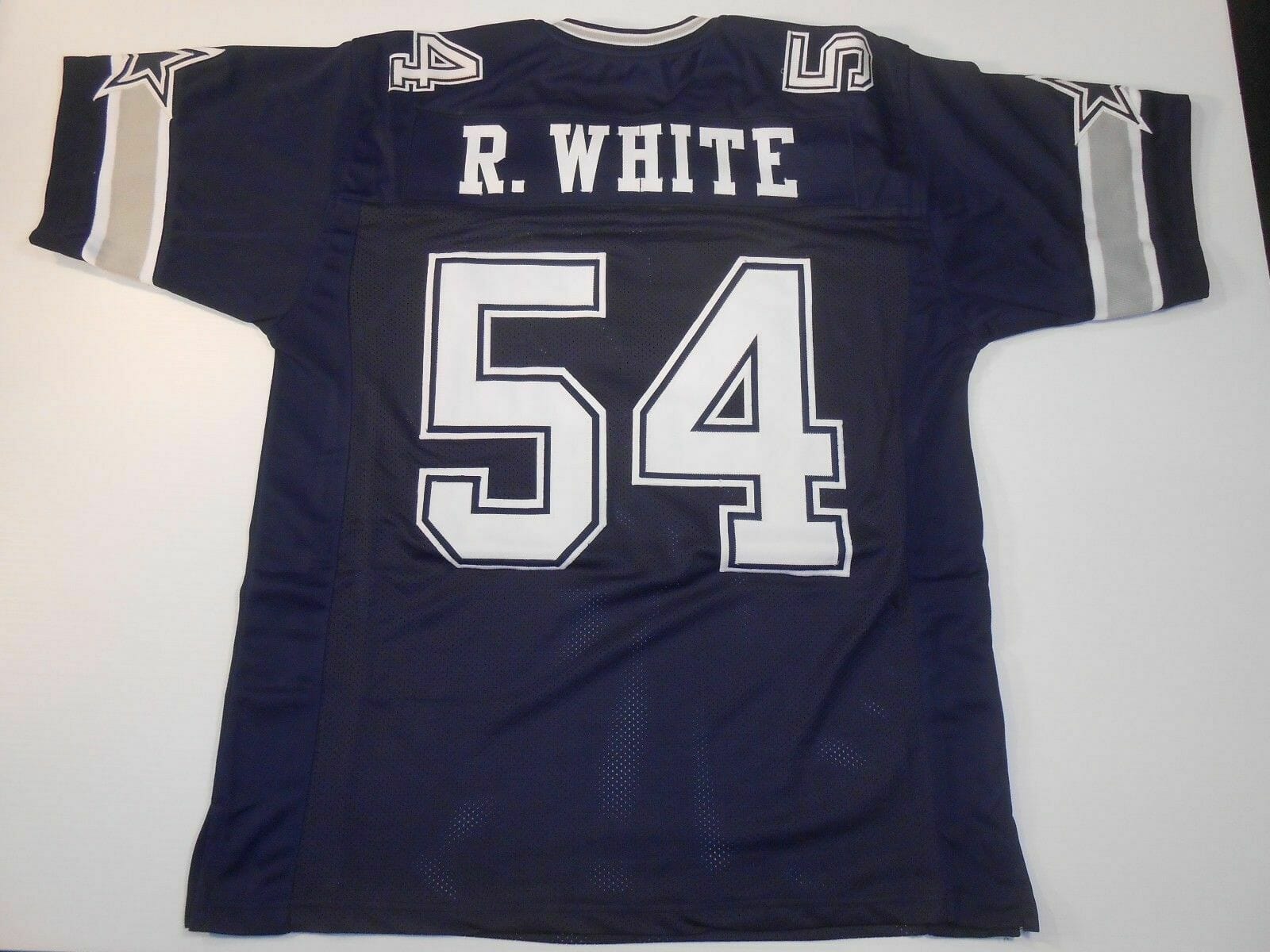 UNSIGNED CUSTOM Sewn Stitched Randy White Blue Jersey 1 UNSIGNED CUSTOM Sewn Stitched Randy White Blue Jersey