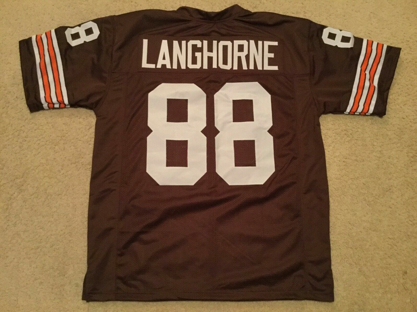 UNSIGNED CUSTOM Sewn Stitched Reggie Langhorne Brown Jersey 1 UNSIGNED CUSTOM Sewn Stitched Reggie Langhorne Brown Jersey