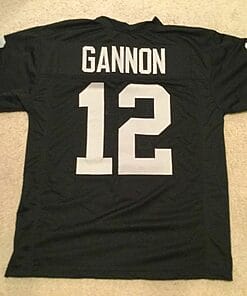 UNSIGNED CUSTOM Sewn Stitched Rich Gannon Black Jersey