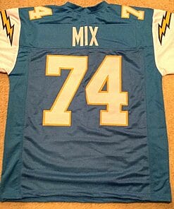 UNSIGNED CUSTOM Sewn Stitched Ron Jaworski Green Jersey