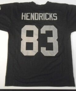 UNSIGNED CUSTOM Sewn Stitched Ted Hendricks Black Jersey