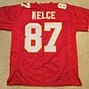 UNSIGNED CUSTOM Sewn Stitched Travis Kelce Red Jersey 7 s l1600 1 327