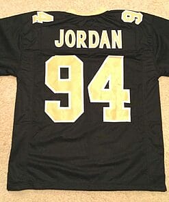 UNSIGNED CUSTOM Sewn Stitched Cameron Jordan Black Jersey