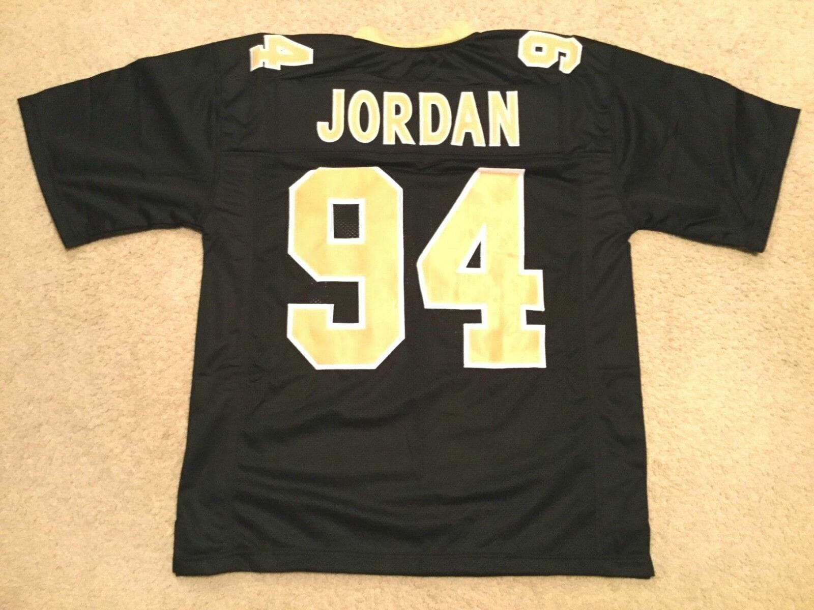 UNSIGNED CUSTOM Sewn Stitched Cameron Jordan Black Jersey 1 UNSIGNED CUSTOM Sewn Stitched Cameron Jordan Black Jersey