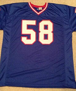 Alternative view of UNSIGNED CUSTOM Sewn Stitched Carl Banks Blue Jersey