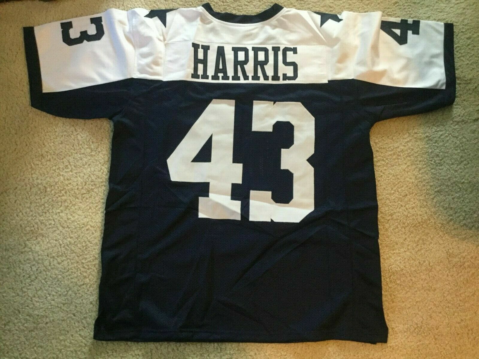 UNSIGNED CUSTOM Sewn Stitched Cliff Harris Thanksgiving Jersey 1 UNSIGNED CUSTOM Sewn Stitched Cliff Harris Thanksgiving Jersey