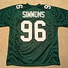 UNSIGNED CUSTOM Sewn Stitched Clyde Simmons Green Jersey 6 s l1600 1 56
