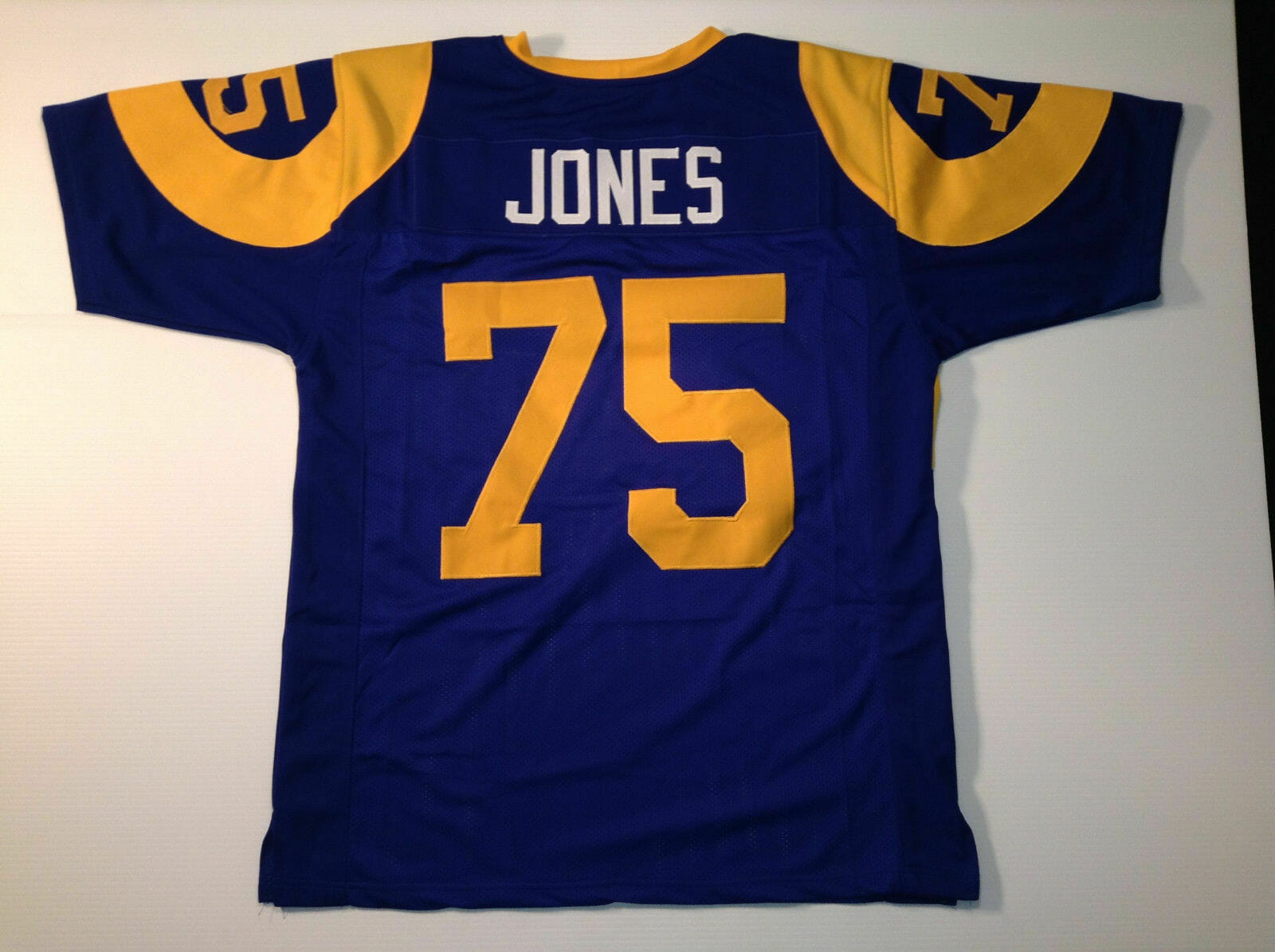 UNSIGNED CUSTOM Sewn Stitched Deacon Jones Blue Jersey 1 UNSIGNED CUSTOM Sewn Stitched Deacon Jones Blue Jersey