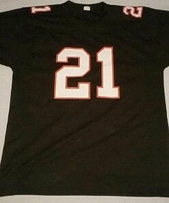 Alternative view of UNSIGNED CUSTOM Sewn Stitched Deion Sanders Black Jersey