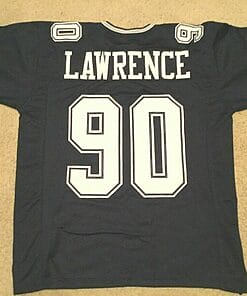 UNSIGNED CUSTOM Sewn Stitched Demarcus Lawrence Blue Jersey