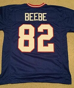 UNSIGNED CUSTOM Sewn Stitched Don Beebe Blue Jersey