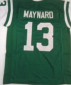 UNSIGNED CUSTOM Sewn Stitched Don Maynard Green Jersey