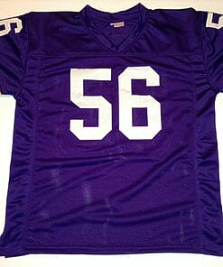Alternative view of UNSIGNED CUSTOM Sewn Stitched Chris Doleman Purple Jersey