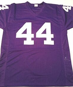 Alternative view of UNSIGNED CUSTOM Sewn Stitched Chuck Foreman Purple Jersey
