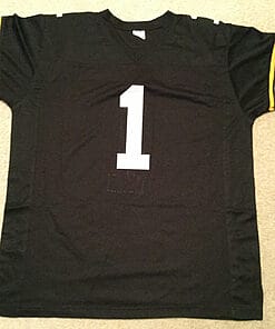 Alternative view of UNSIGNED CUSTOM Sewn Stitched Chuck Noll Black Jersey