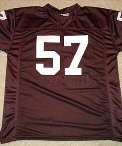 Alternative view of UNSIGNED CUSTOM Sewn Stitched Clay Matthews Jr. Brown Jersey